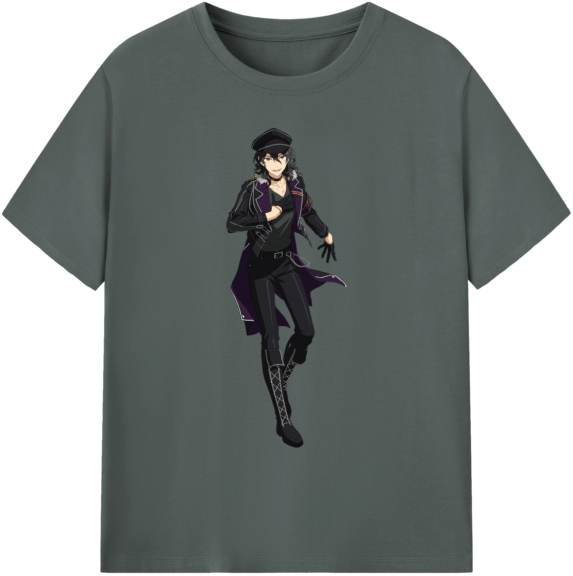 （画像用） あんさんぶるスターズ! Ensemble Stars 綿100％ メンズ半袖Tシャツ｜肌触りやわらか＆通気性